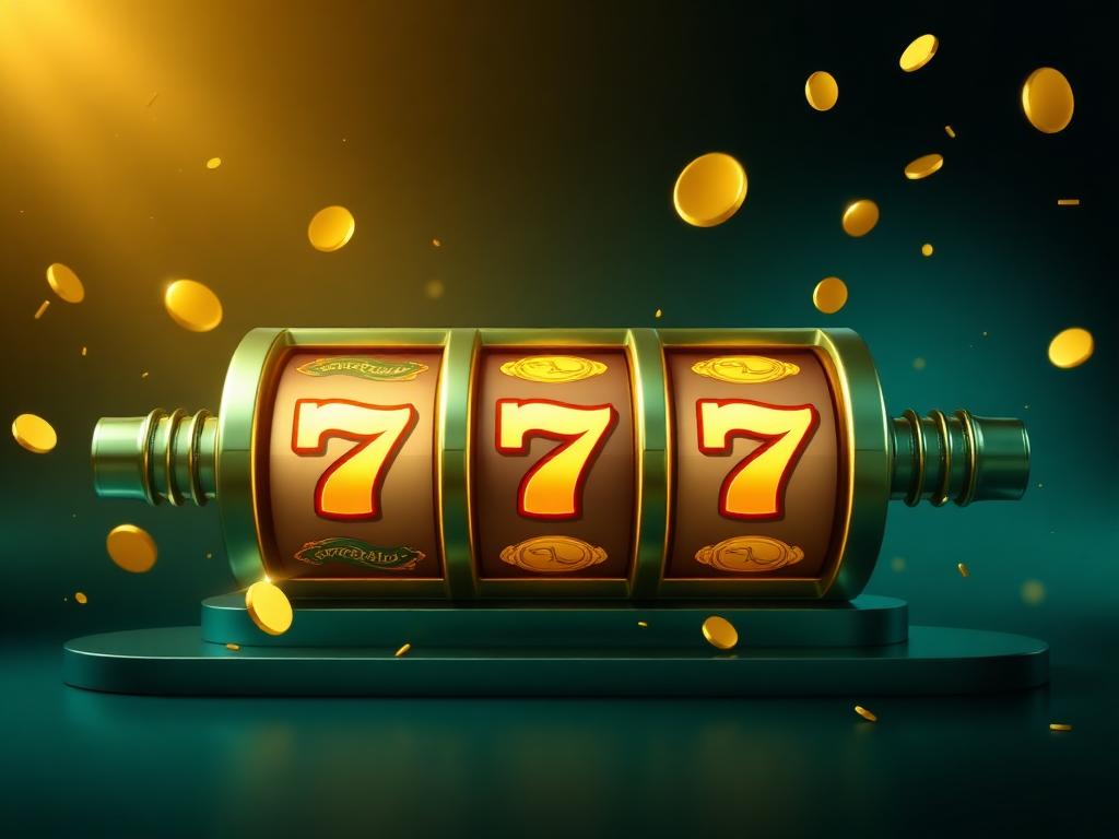Gokkastrollen met gouden symbolen in een donkere casino-omgeving